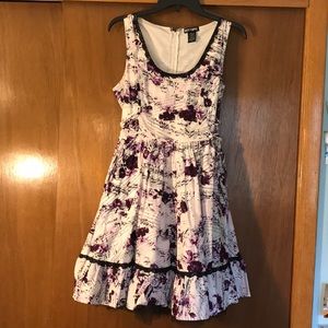 White and Purple Music Dress